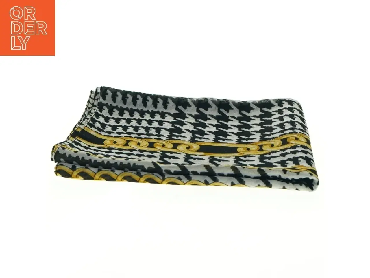 Billede 2 - Mønstret silketørklæde (str. 155 x. 42 cm)