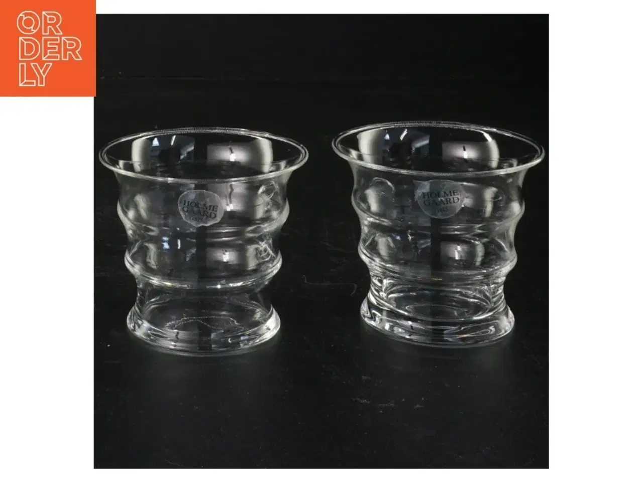 Billede 1 - Holmegaard Glas Karen Blixen vaser fyrfadslys stager fra Holmegaard (str. H 7 cm)