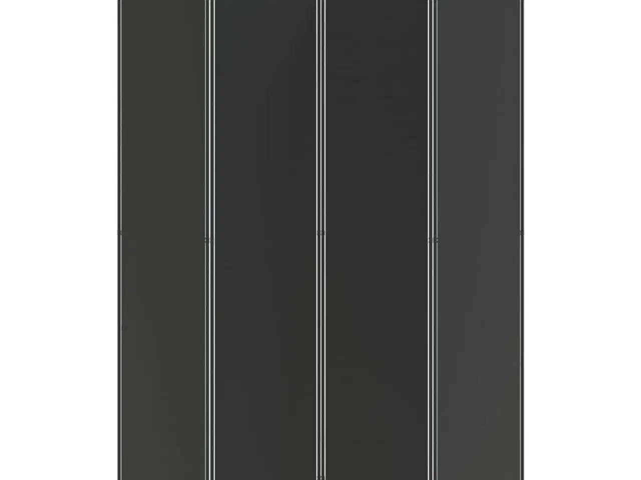 Billede 4 - 4-panels rumdeler 200x200 cm stof sort