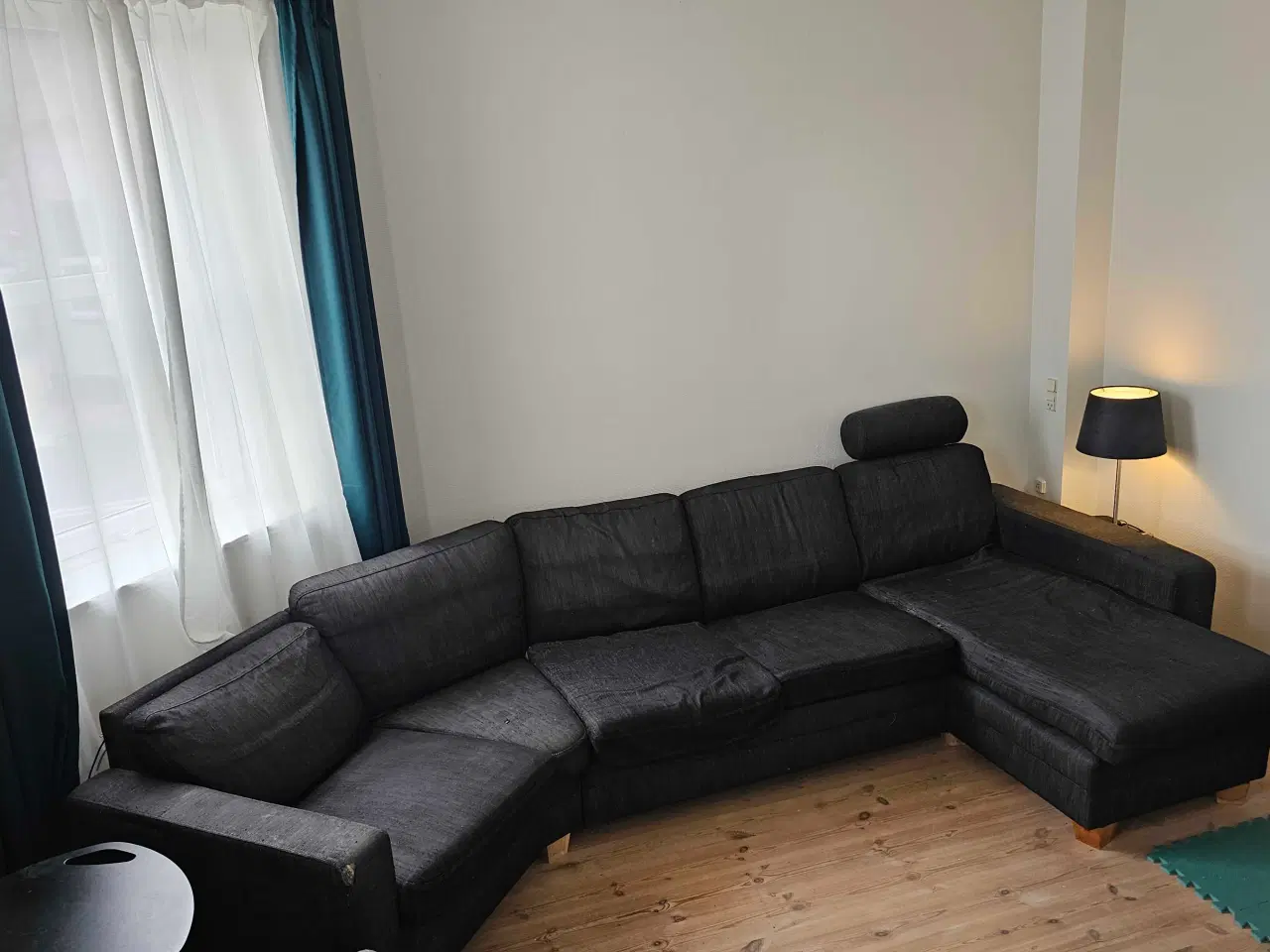 Billede 1 - Grå modulsofa med chaiselong og 45 graders hjørne