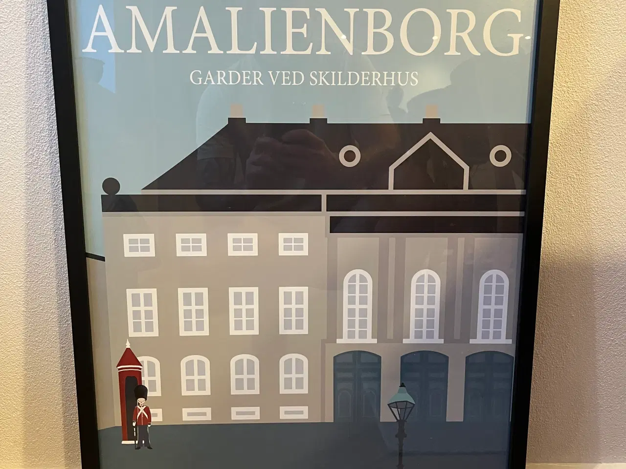 Billede 1 - Amalienborg plakat i sort ramme