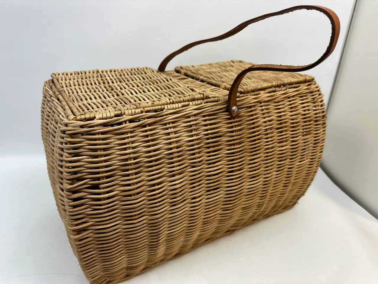 Billede 4 - Retro picknick kurv i flet