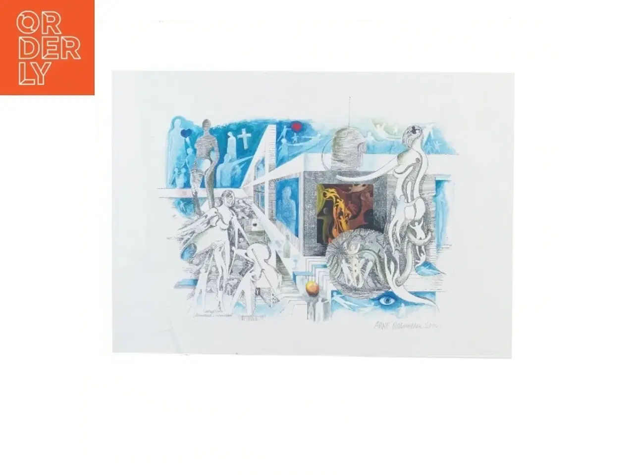 Billede 1 - Kunstprint af Arne Ringbøll (str. 42x30 cm)