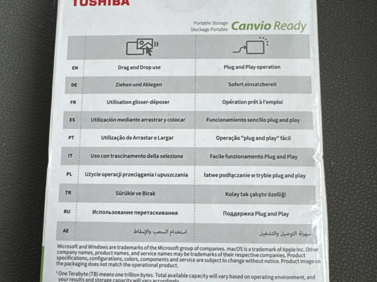 Billede 2 - Toshiba Canvio ekstern harddisk 4TB