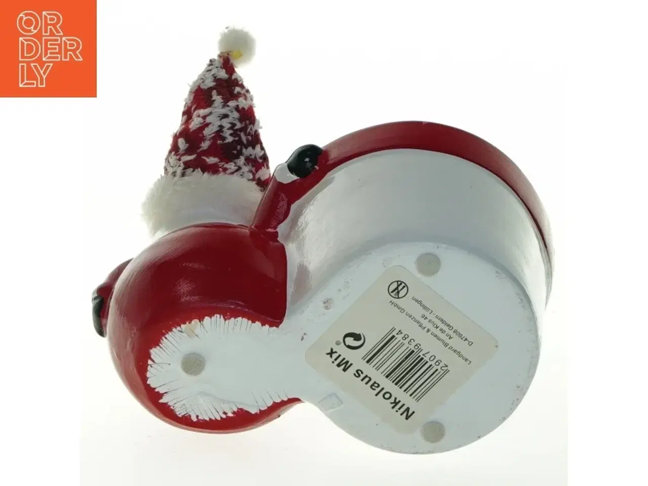 Billede 4 - Lille jule potte med julemandsfigur fra Nikolaus Mix (str. 17x12x10 cm)