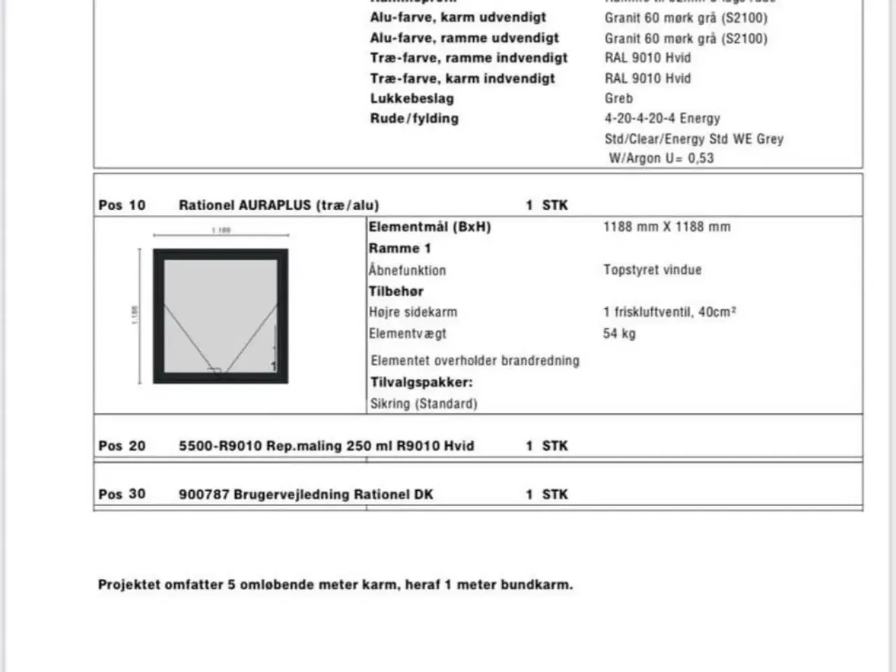 Billede 2 - Vindue rationel 3 lags