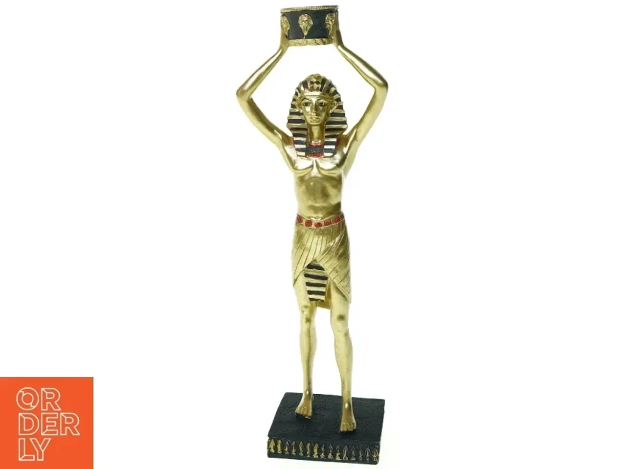 Billede 1 - Egyptisk figur (str. 26 x 7 cm)