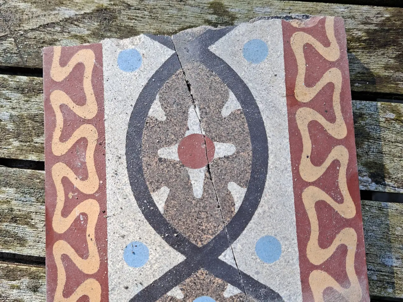 Billede 11 - Farvede klassiske Vintage klinker med mønster.