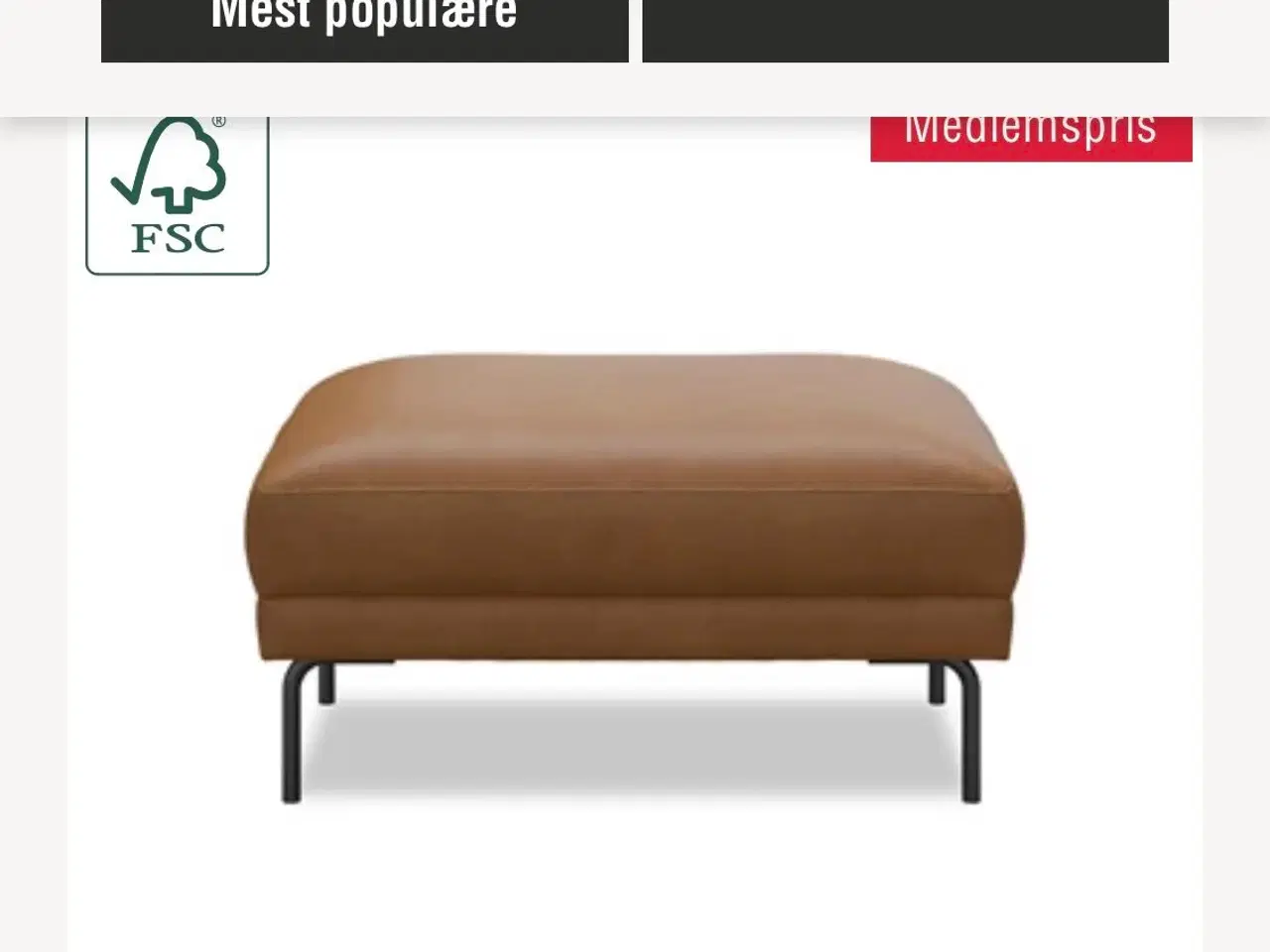 Billede 3 - Puf - som ny.