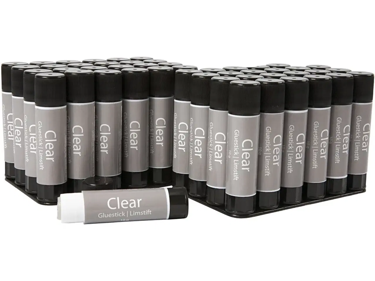 Billede 1 - Clear Limstift, rund, 10 g, 48stk./ 1 pk.