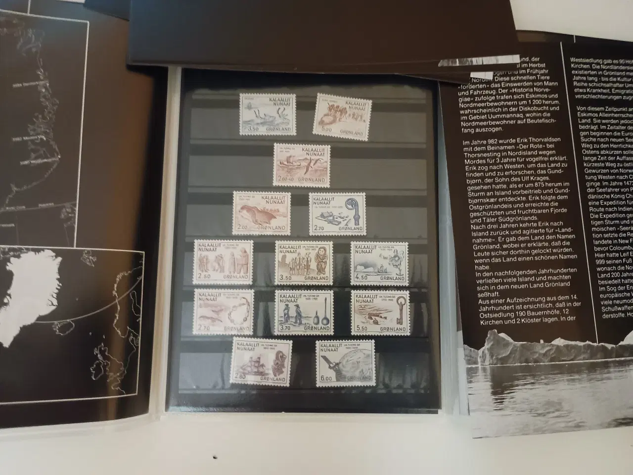 Billede 3 - Frimærke mappe, Grønland 1000års. 