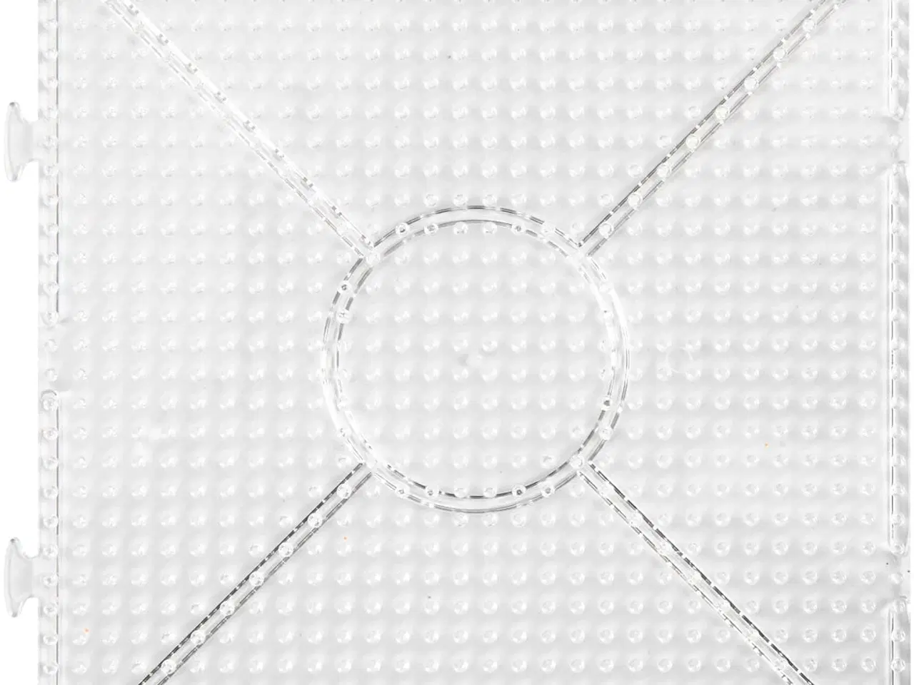Billede 1 - Photo Pearls Perleplade, stor samlefirkant, str. 15x15 cm, medium, klar, 2stk./ 1 pk.