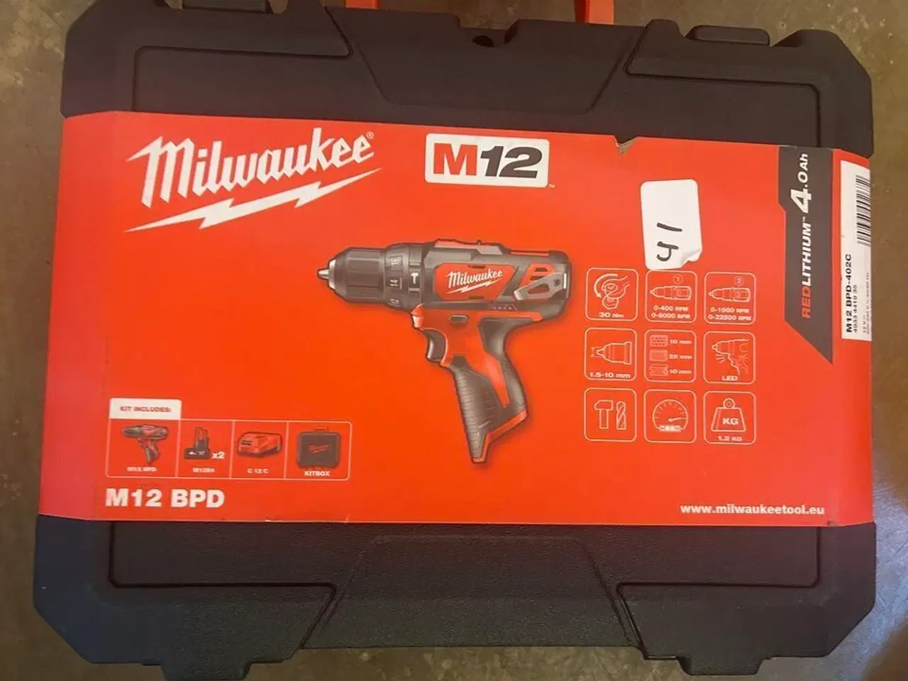 Billede 1 - MILWAUKEE Skruemaskine M12 BPD