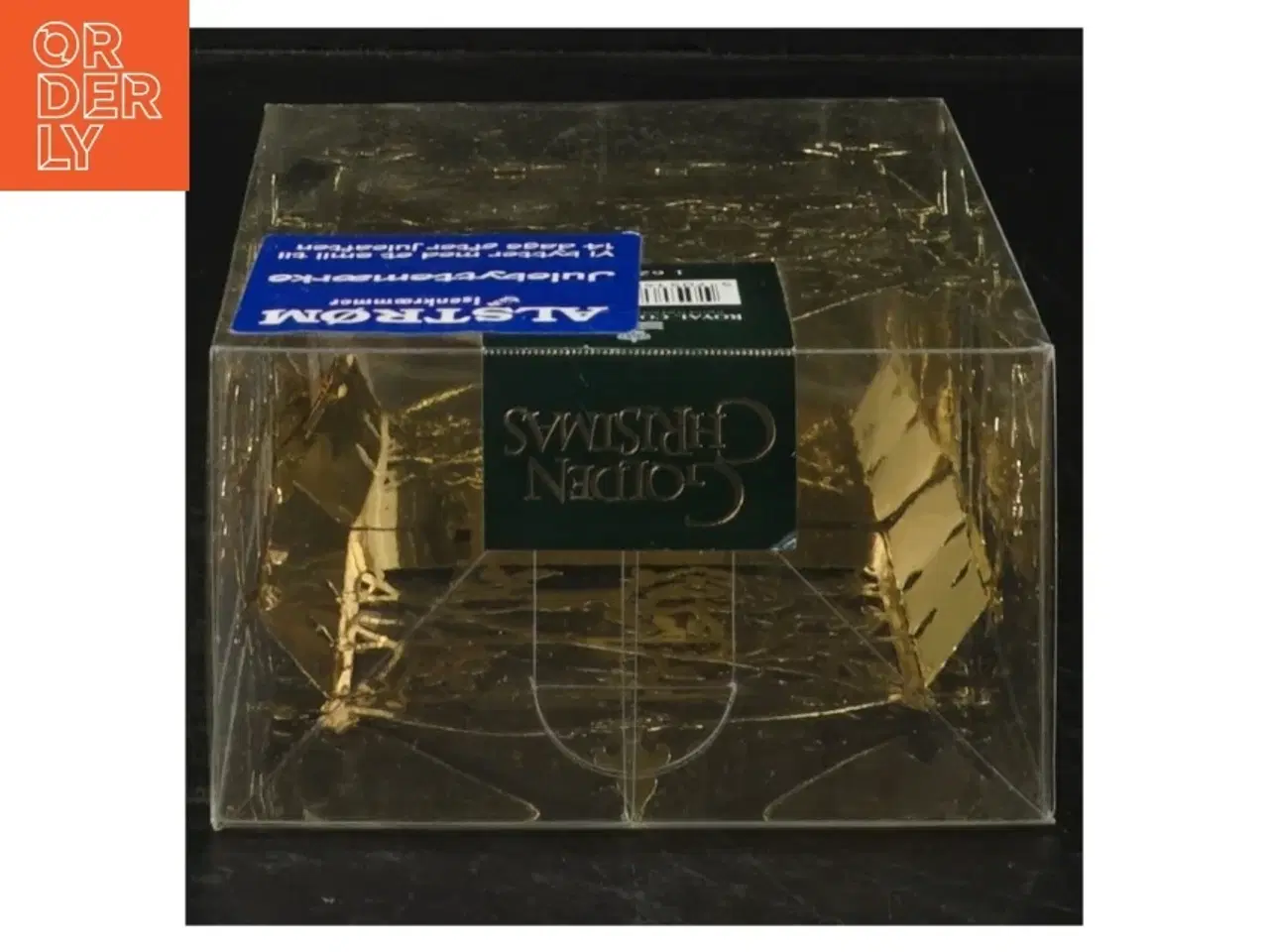 Billede 3 - Gennemsigtig julepynt med guldfarve