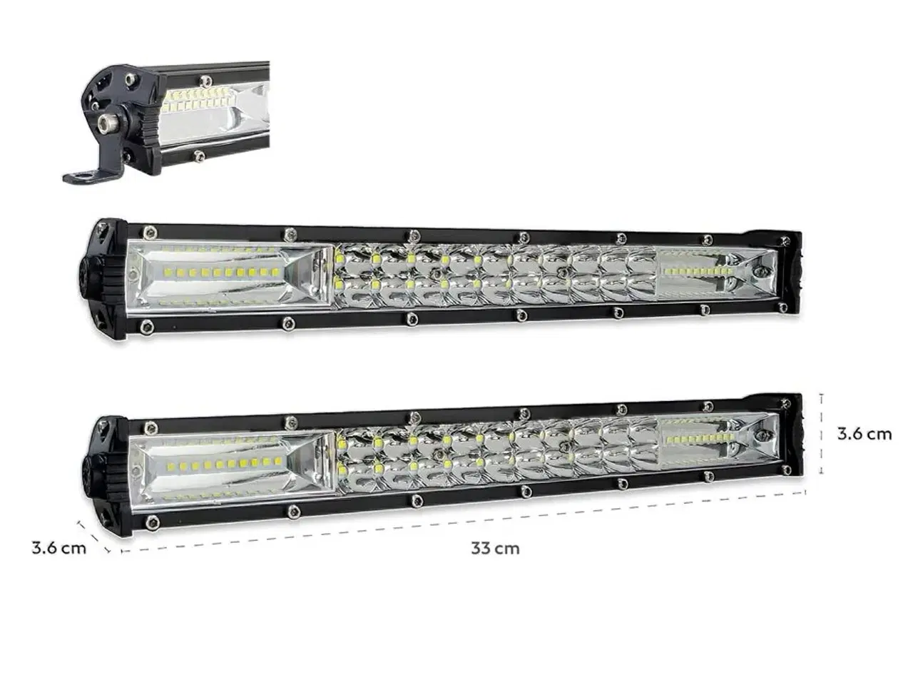 Billede 1 - 2 stk. 120 watt LED lygte til bil eller maskine.