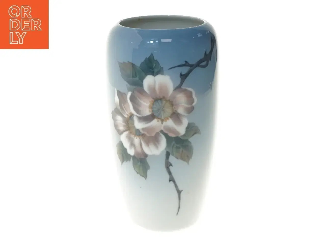 Billede 1 - Blå vase - Royal Copenhagen (str. Ø 11 cm længde 23 cm)