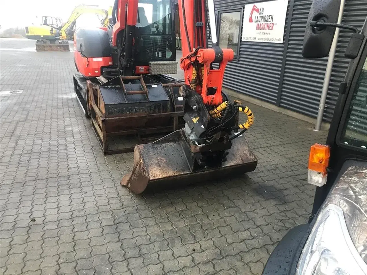 Billede 3 - Kubota kx080 Rotortilt-Centralsmørring-skovlpakke