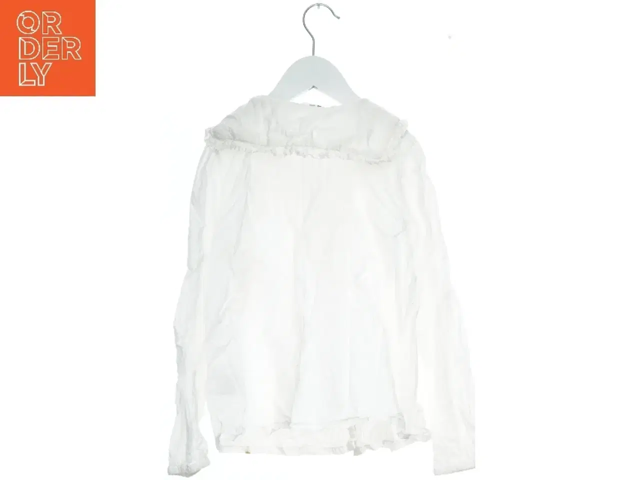 Billede 2 - Hvid bluse med krave fra H&M (str. 140)