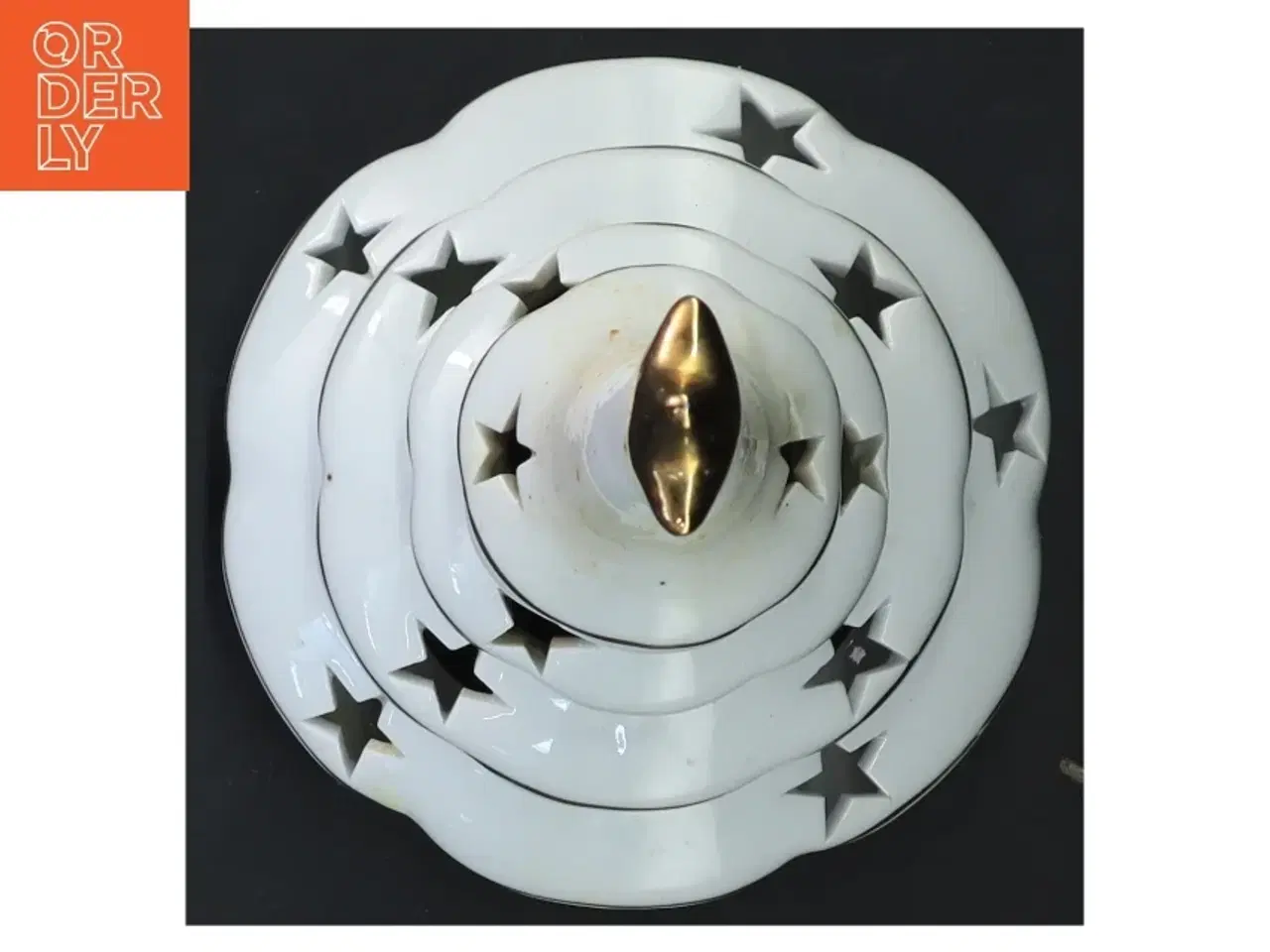Billede 4 - Porcelæn juletræ lysestage (str. 17 cm)
