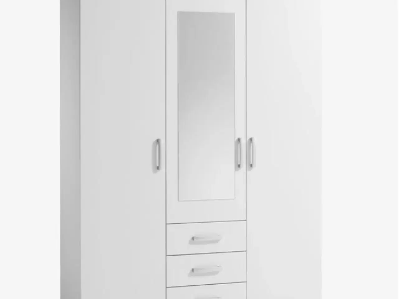 Billede 3 - Garderobeskab VELLERUP 151x200 kombi hvid