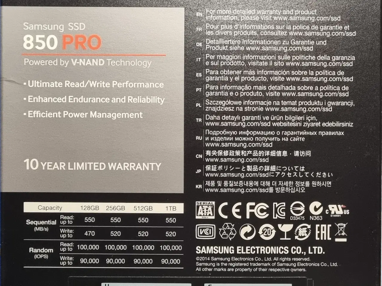 Billede 2 - Samsung SSD 850 Pro 128 GB. 2.5"