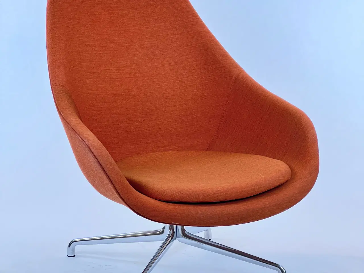 Billede 1 - HAY - About A Lounge 91 høj drejestol (AAL 91), fuldpolstret orange