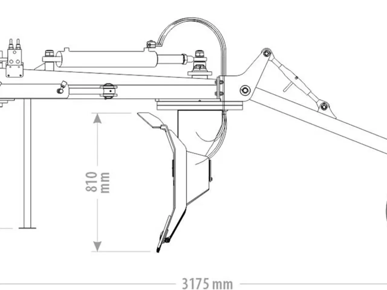 Billede 3 - FK Machinery Skraberblad til traktor bagende justerbar forskydning med 7 grader 240-300cm