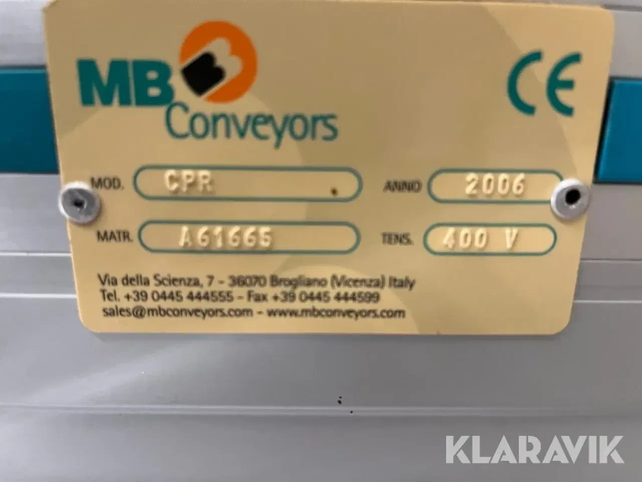 Billede 10 - Transportbånd MB Conveyors