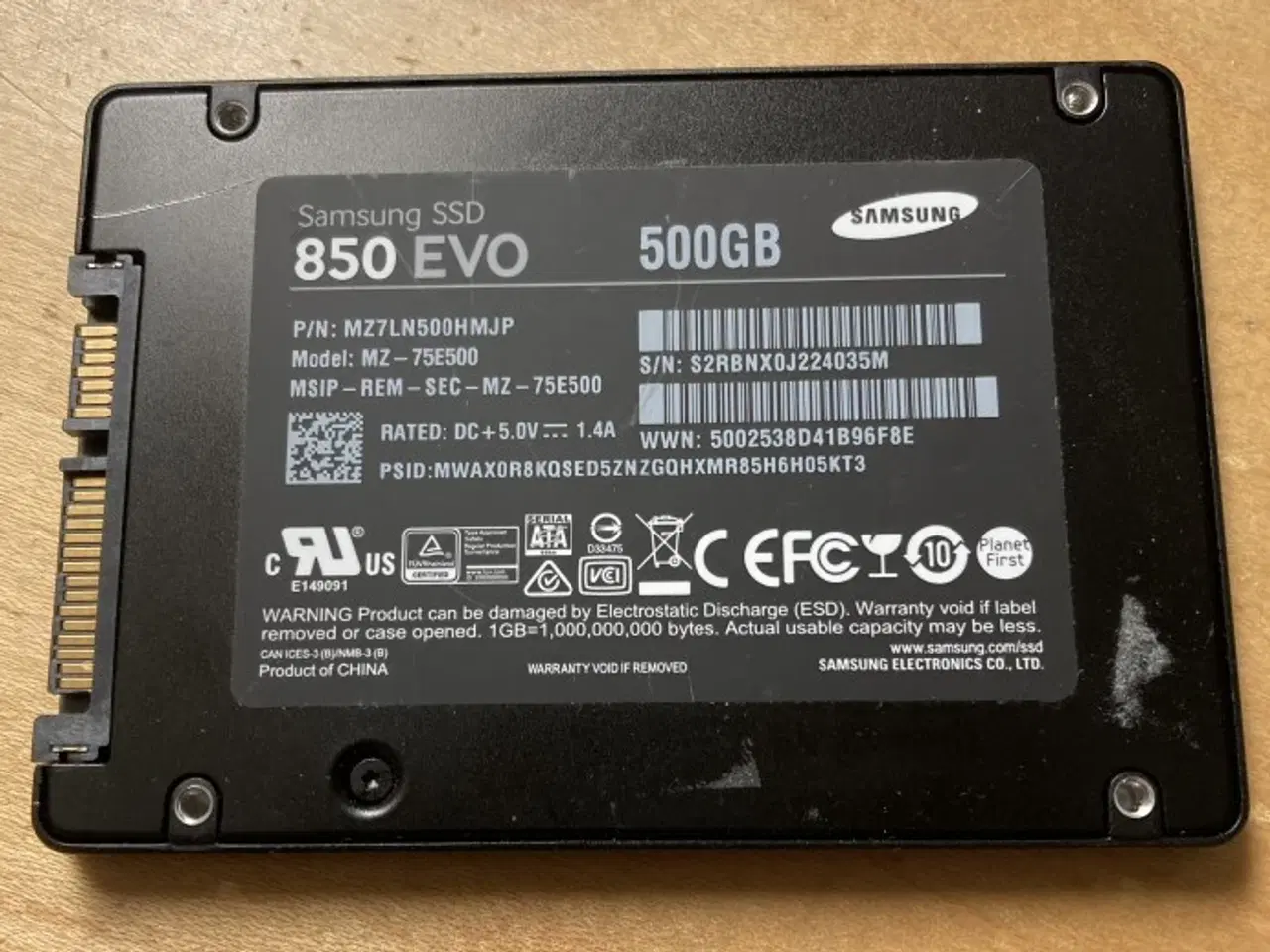 Billede 1 - SSD – Samsung 850 EVO – 500 GB