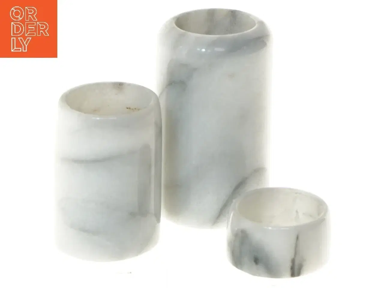 Billede 1 - Marmor lysestager (str. 10-3 cm)