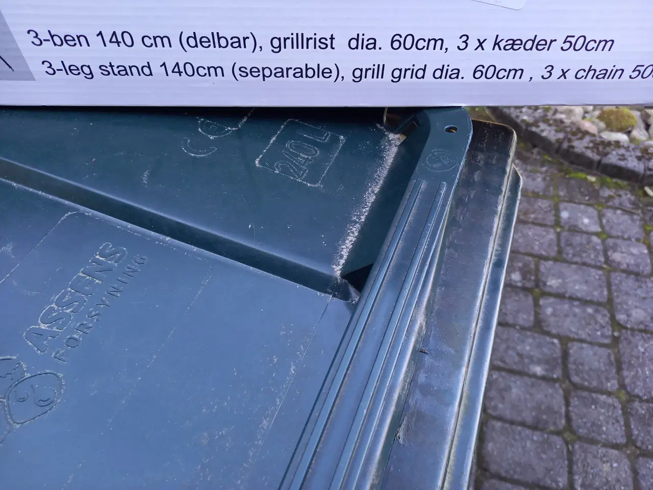 Billede 2 - Bon-fire bålsæt, 3ben,rist,kæder