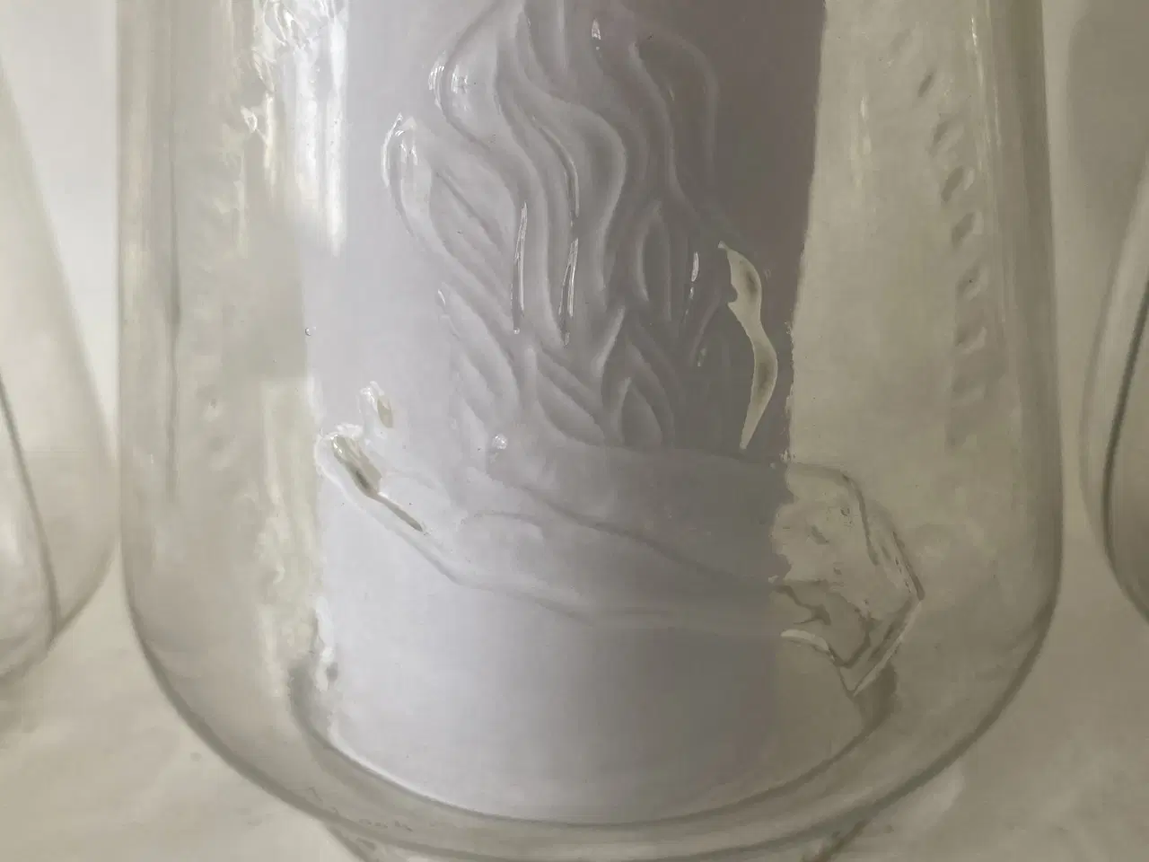 Billede 4 - 3 Flagermus lygte glas, ældre model.