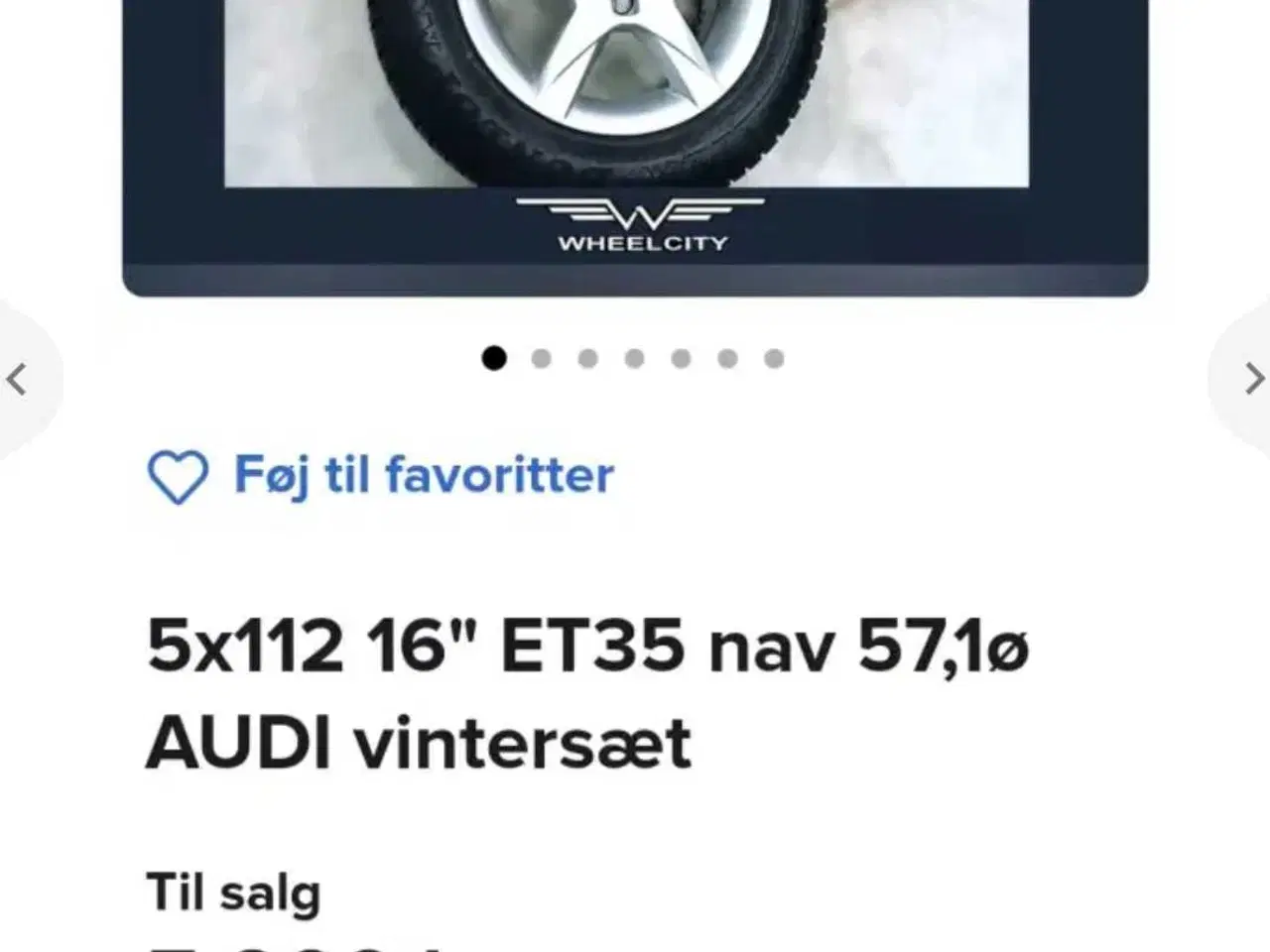 Billede 8 - Audi alufælge komplet sæt.