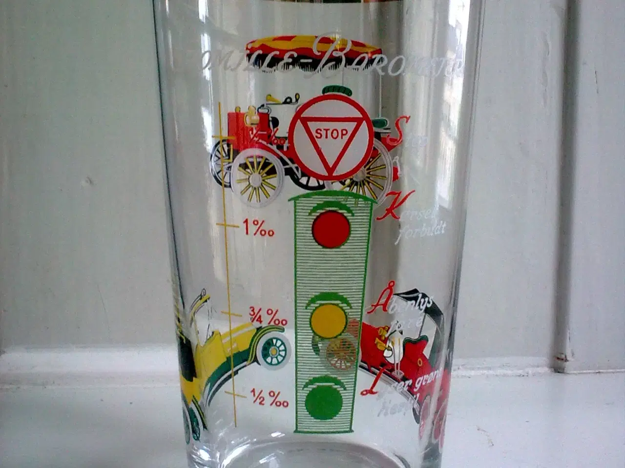 Billede 7 - Trafiklys ølglas SJÆLDEN dansk retro & veteran bil