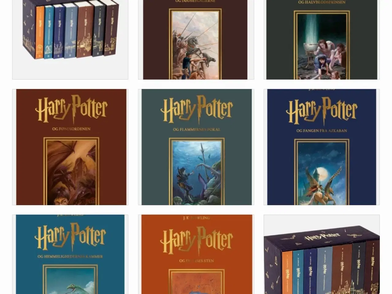 Billede 1 - Harry Potter dansk 25 års jubilæumsudgave bokssæt 