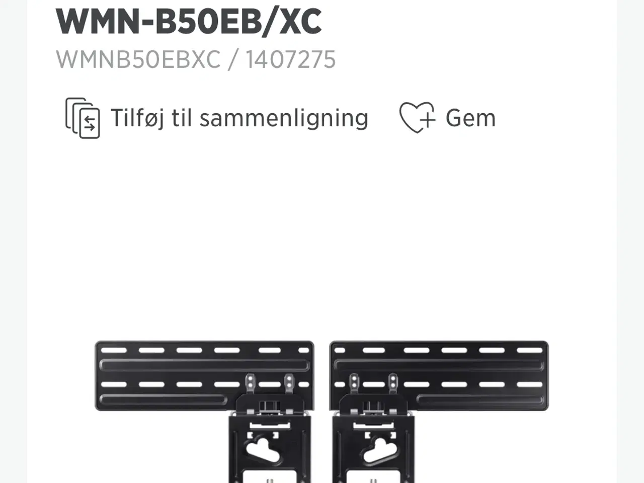 Billede 1 - Tv holder til vægophæng