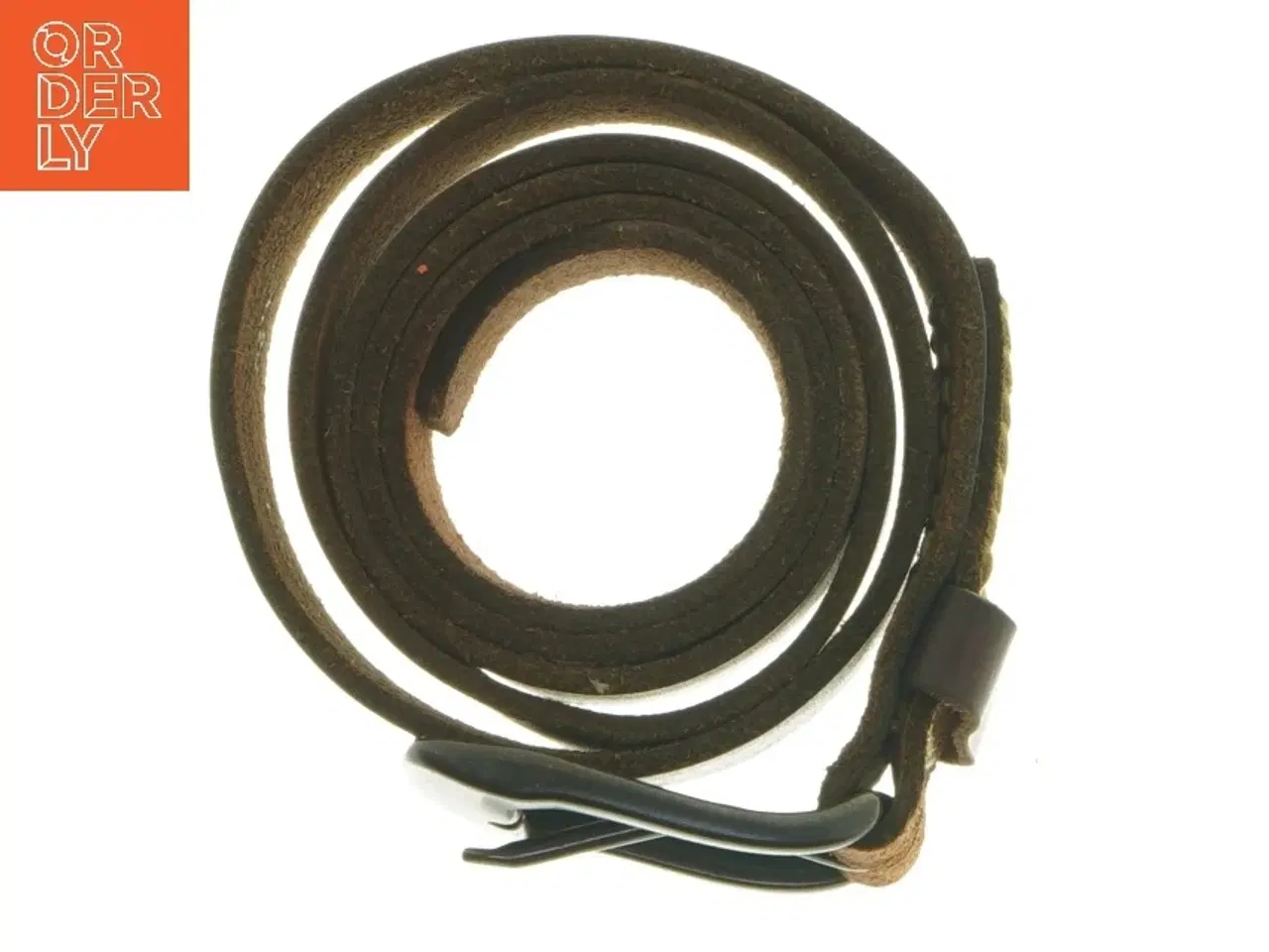 Billede 3 - Brun læderbælte (str. 115 cm)