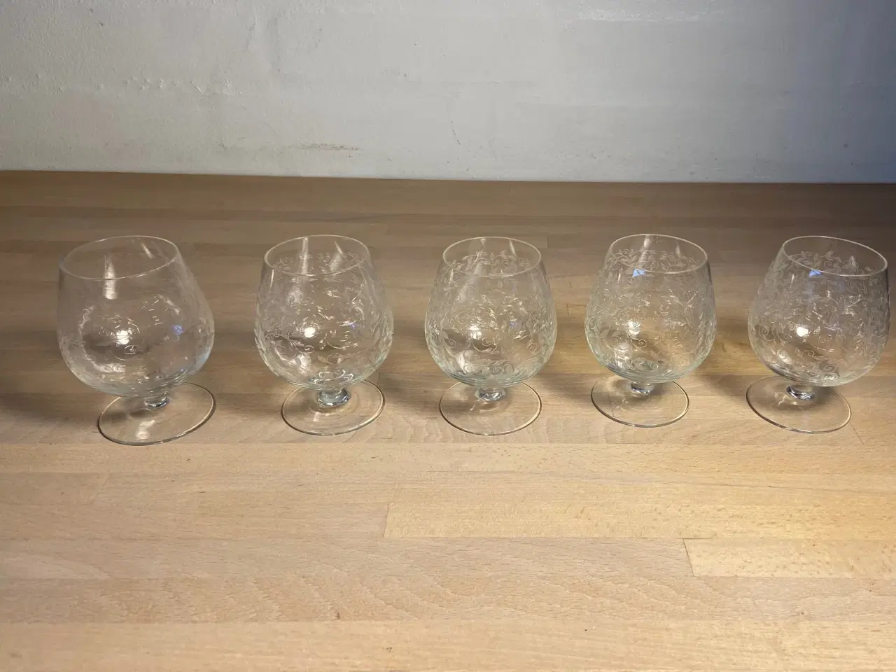 Billede 2 - 5 stk. cognac i krystalglas