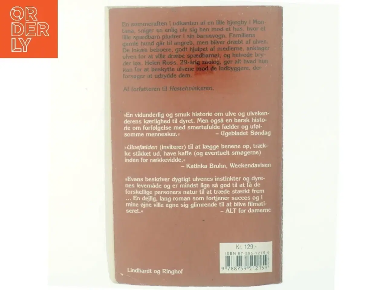 Billede 3 - Ulvefælden af Nicholas Evans (Bog)