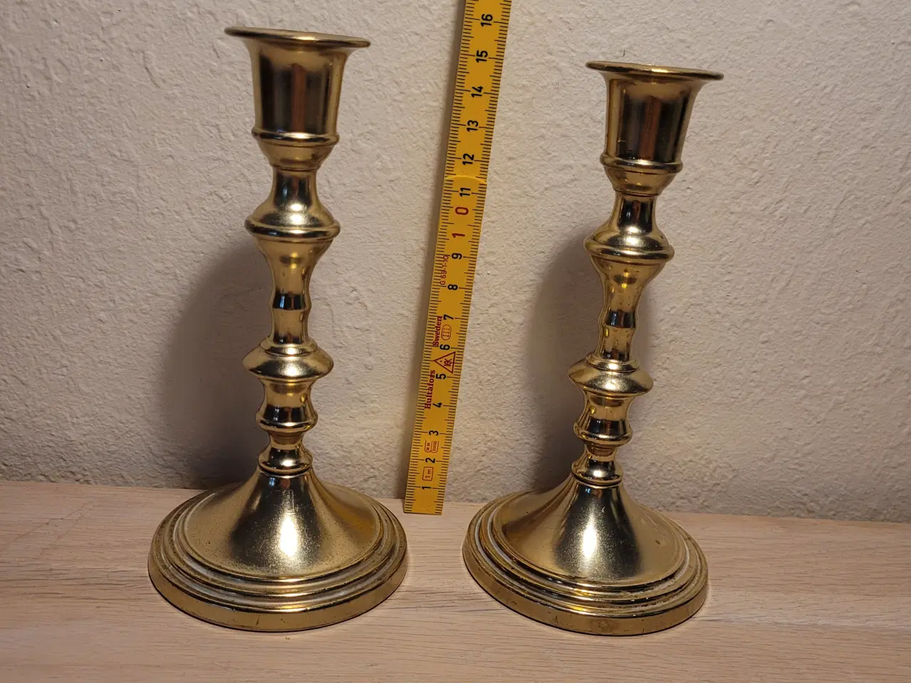 Billede 2 - Messing lysestager 2 ens