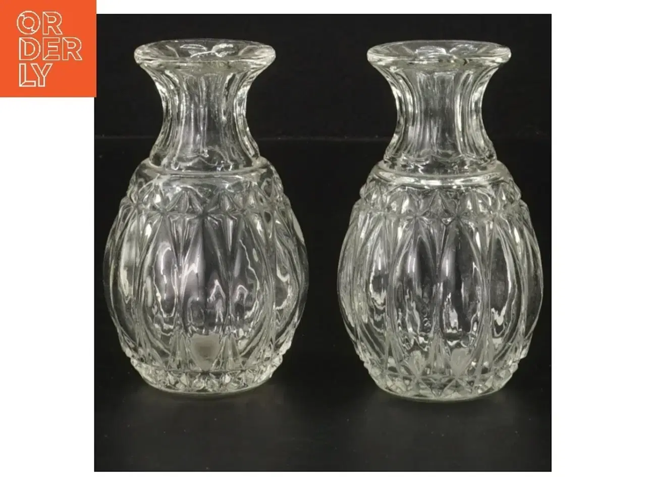 Billede 1 - Glas vase sæt (str. 2 styk, 9,5 cm)