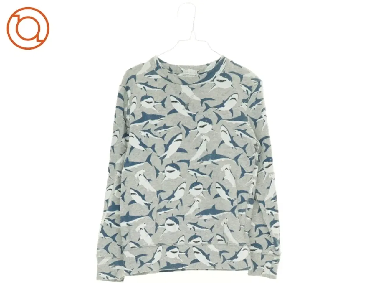 Billede 1 - Sweatshirt med hajer på fra H&M (str. 134 cm)