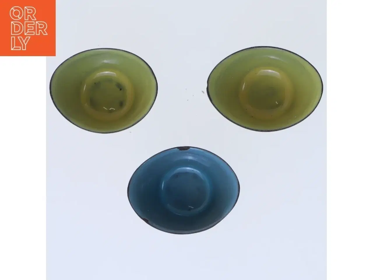 Billede 3 - Tre farvede skåle fra Herlef (str. 5,5 cm)