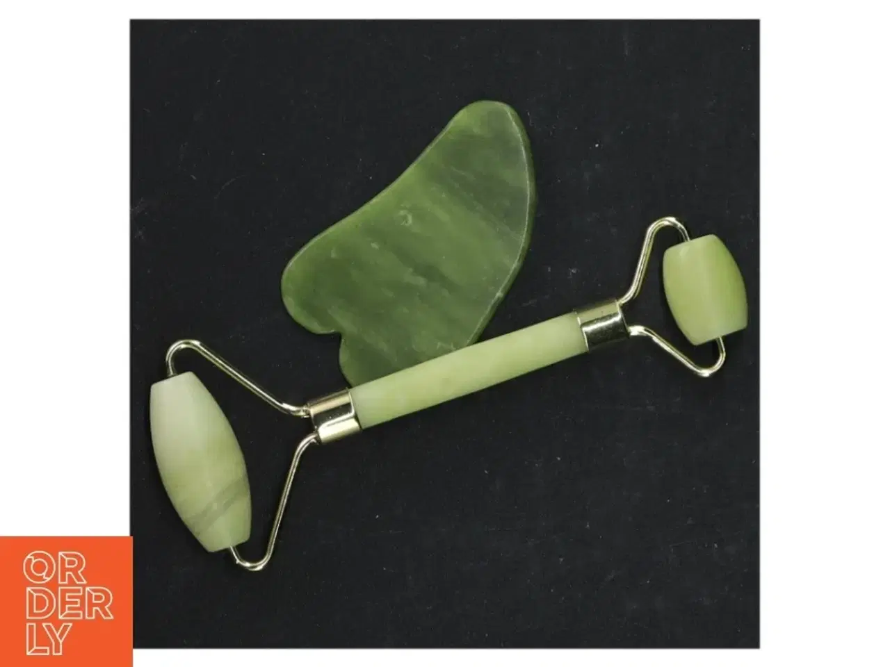 Billede 1 - Jade Roller og Gua Sha Sæt (str. 14 cm)