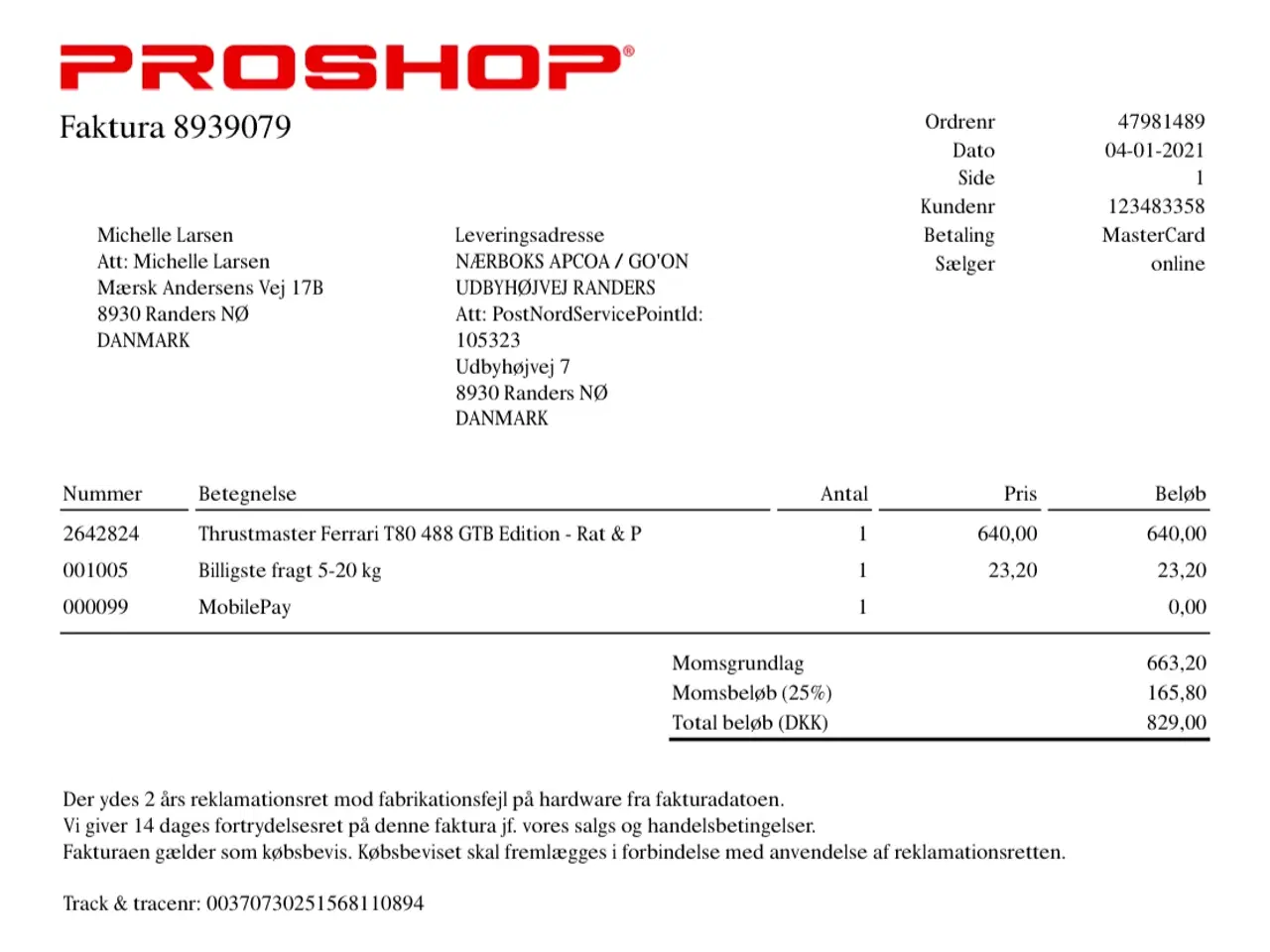 Billede 2 - Thrustmaster Ferrari T80 488 GTB Edition - Control