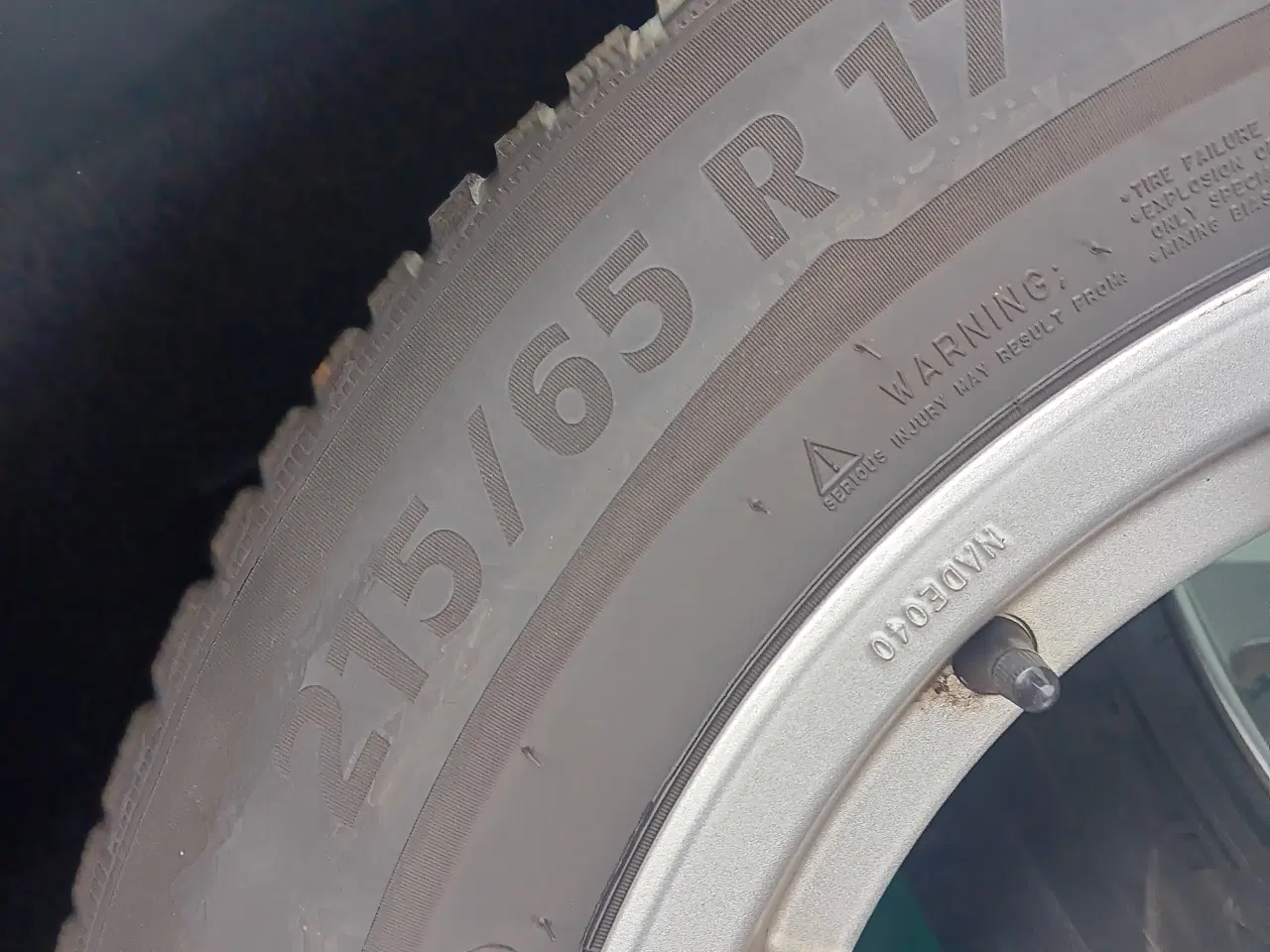 Billede 3 - Vinterdæk på alufælge til Peugeot 5008