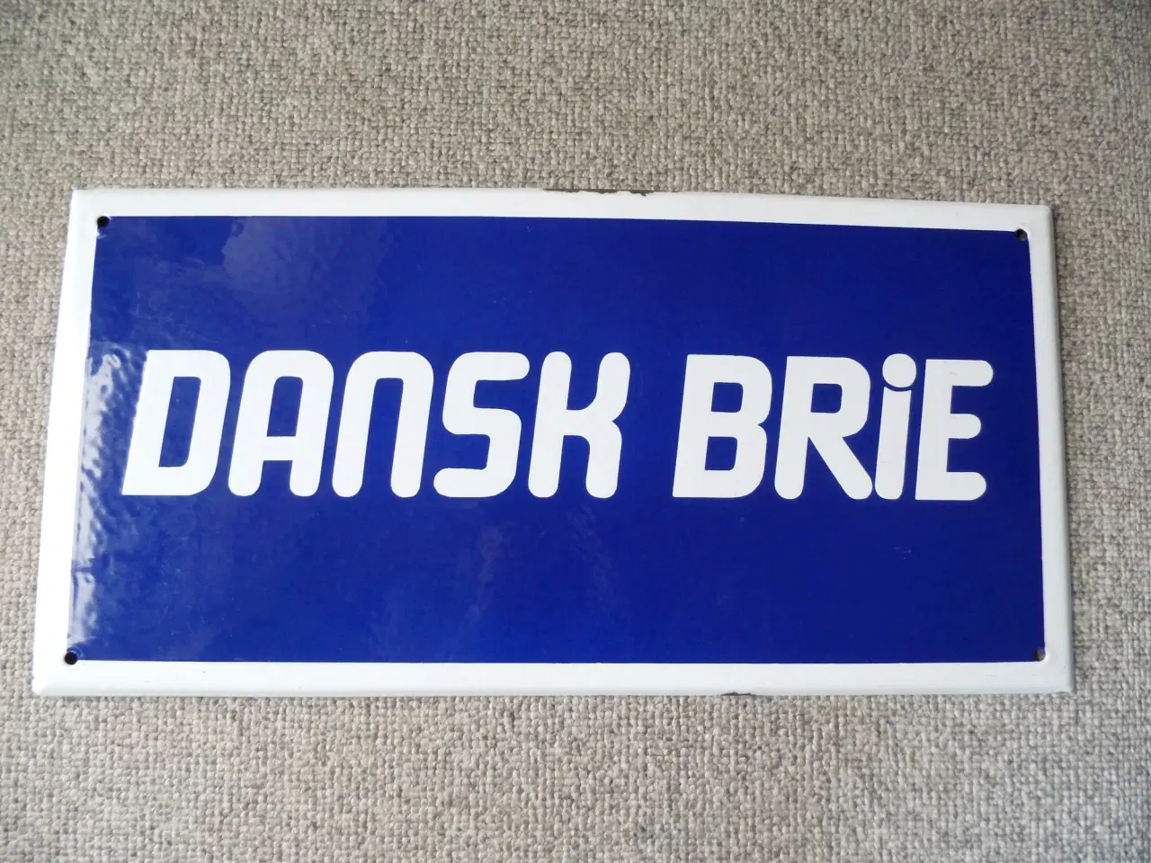 Billede 1 - Emaljeskilt - Dansk Brie