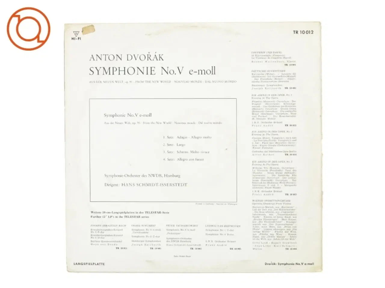 Billede 3 - Anton&#237;n Dvoř&#225;k, symphonie no 5 fra Hi-fi (str. 30 cm)