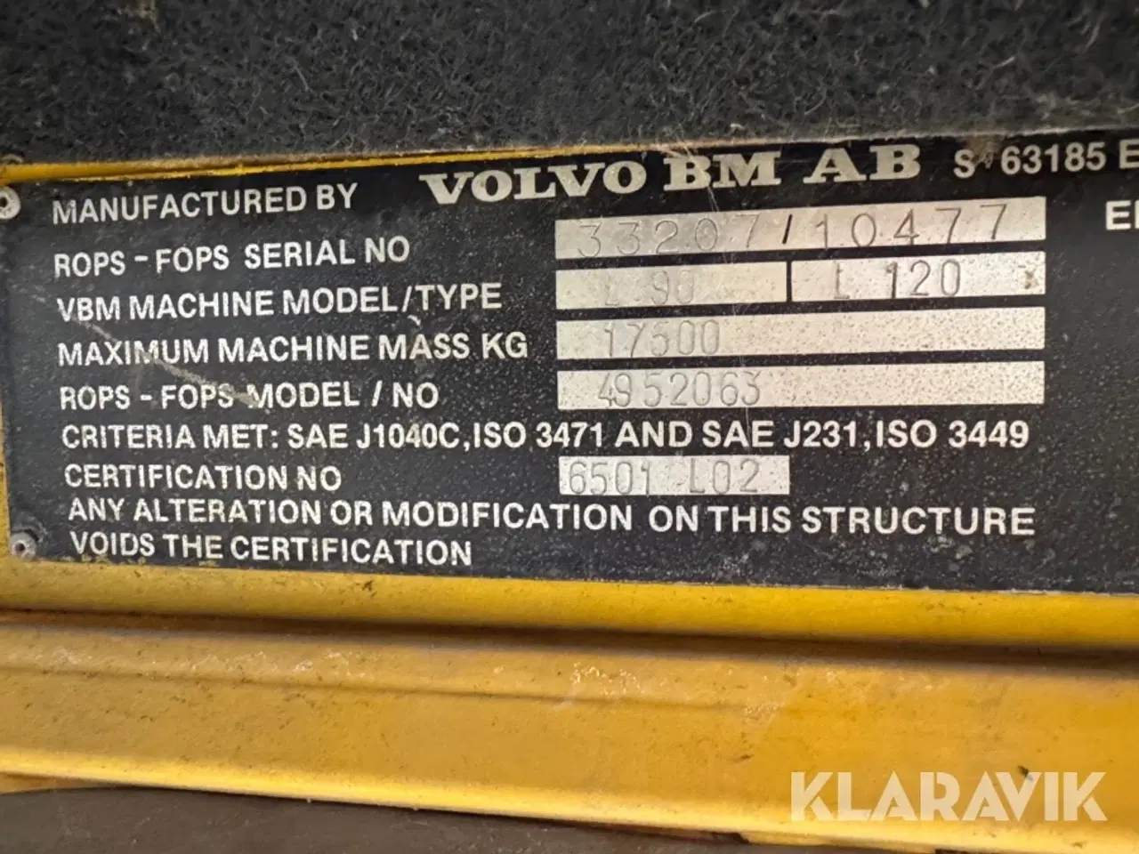 Billede 5 - Gummiged Volvo BM L90