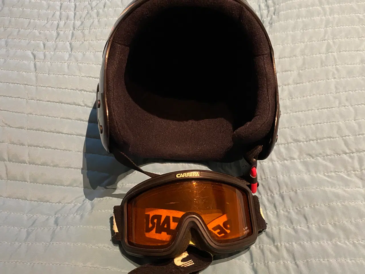 Billede 1 - Skihjelm og briller